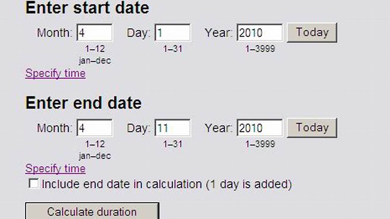 Use This Days Calculator To Easily Calculate The Number Of Days Between Two Dates., 2025