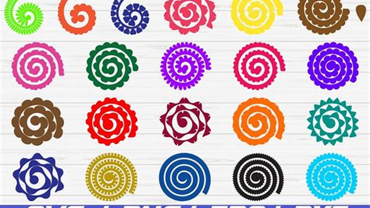 Use Different Colors Of Paper To Create A Rainbow Wall Of Flowers, Free SVG Cut Files