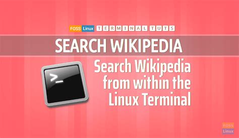 Use &amp; Search Wikipedia In Linux Terminal