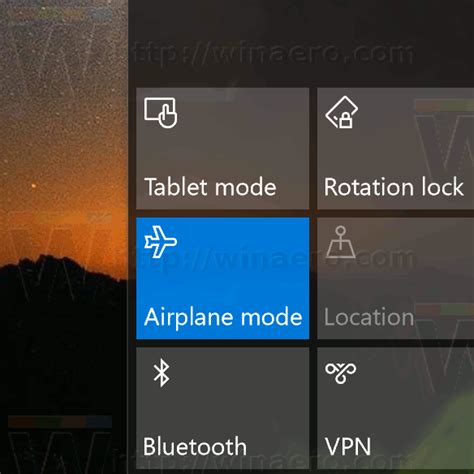 Use Airplane Mode on Windows 10