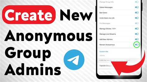Use Anonymous Group Admins Feature on Telegram