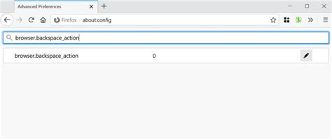 Use Backspace Navigation Key on Firefox