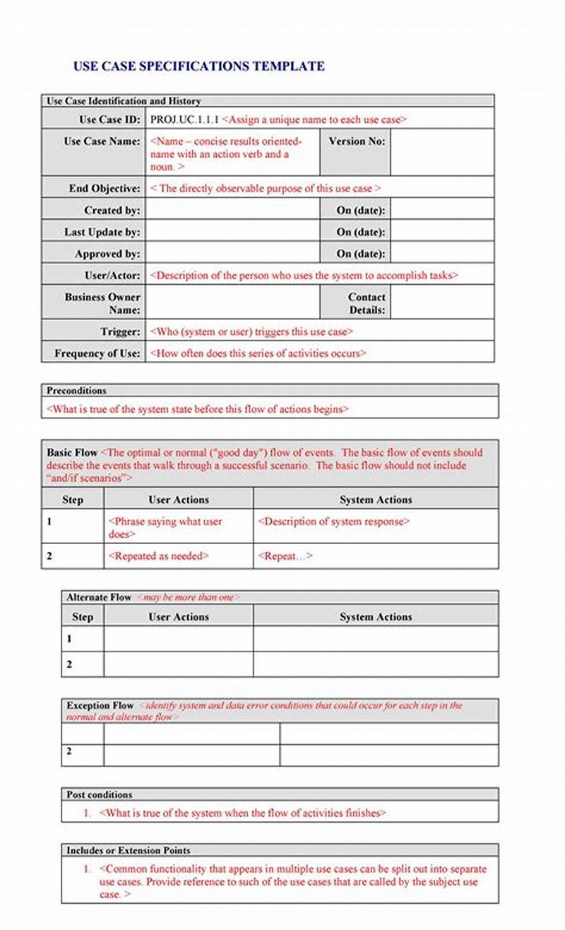Use Case Template Example