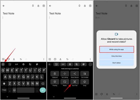 Use Cases for Scan Text on Gboard
