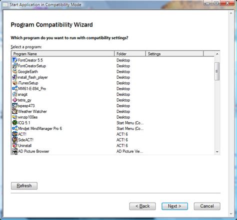 Use Compatibility Mode for the Program