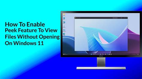 Use Desktop Peek Shortcut in Windows 11