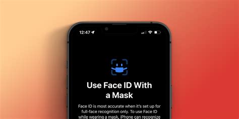 Use Face ID with mask in iOS 15.4
