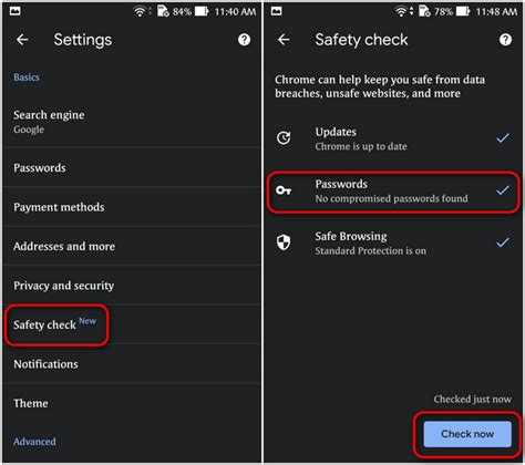 Use Google Chrome to Find and Update Compromised Passwords