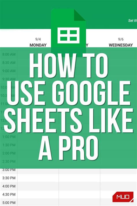 Use Google Sheets Like a Pro