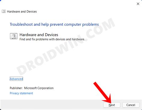 Use Hardware &amp; Devices Troubleshooter