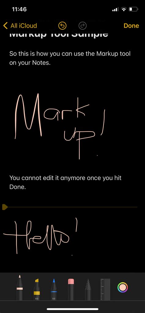 Use Instant Markup in Notes App on iPhone