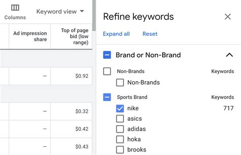 Use Keywords to Refine Your Search