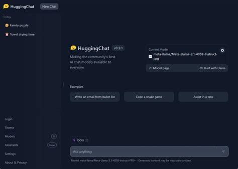 Use Llama 3.1 405B on HuggingChat