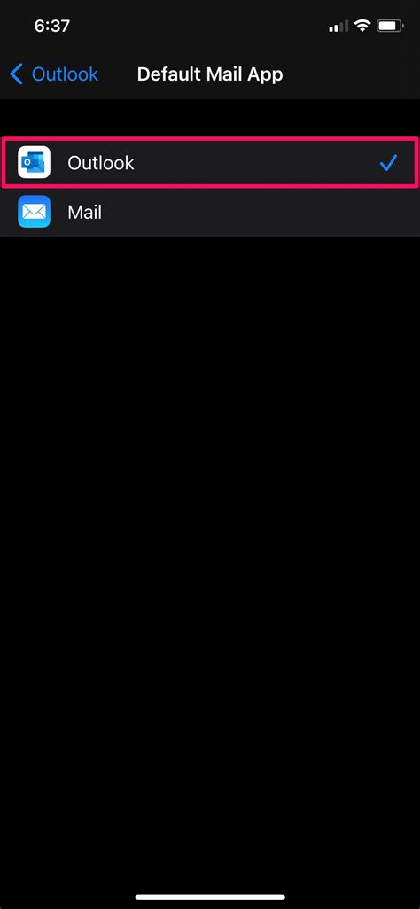 Use Outlook As Default Mail App in iOS 14 on iPhone and iPad