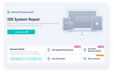 Use UltFone iOS System Repair to fix the support.apple.com/restore/iPhone error