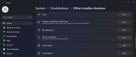 Use Windows Search Troubleshooter