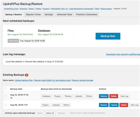 Use WordPress (WP) Plugins to Backup MySQL