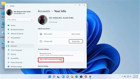 Use a Local Account on Your Windows 11 Computer