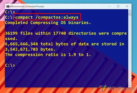 Use the CompactOS Option in Windows 10