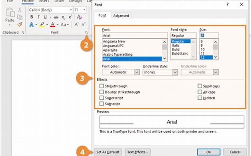 Useful Options In Word Options Dialog Box