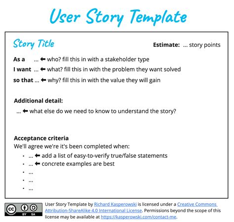 User Story Template