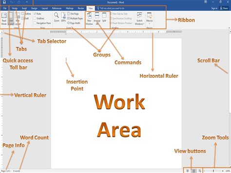 User Interface to Microsoft Word