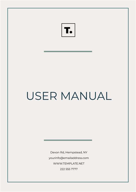 User Manual Templates