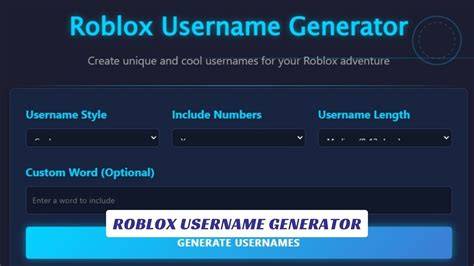 Username Creator Roblox
