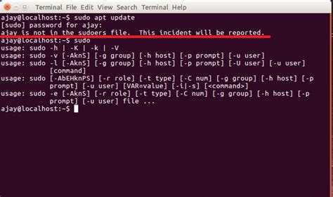 Username Is Not In The Sudo Policy