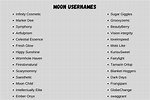 Usernames Ideas Moon