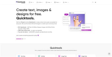 Users can access Picsart Quicktools without a subscription