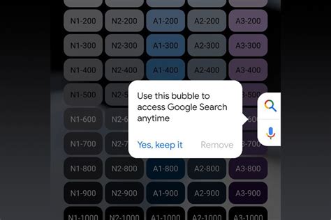 Users will receive a notification when the floating Google Search shortcut is live