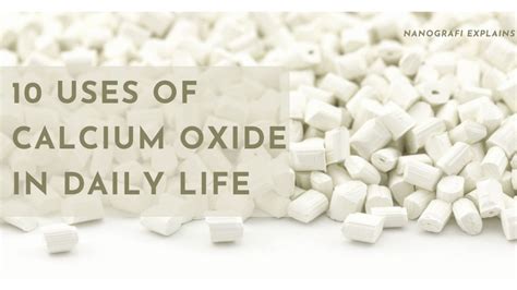 Uses of Calcium Oxide