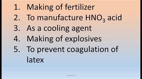 Uses of NH3