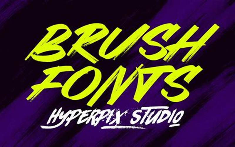 Using Brush Fonts In Your Designs