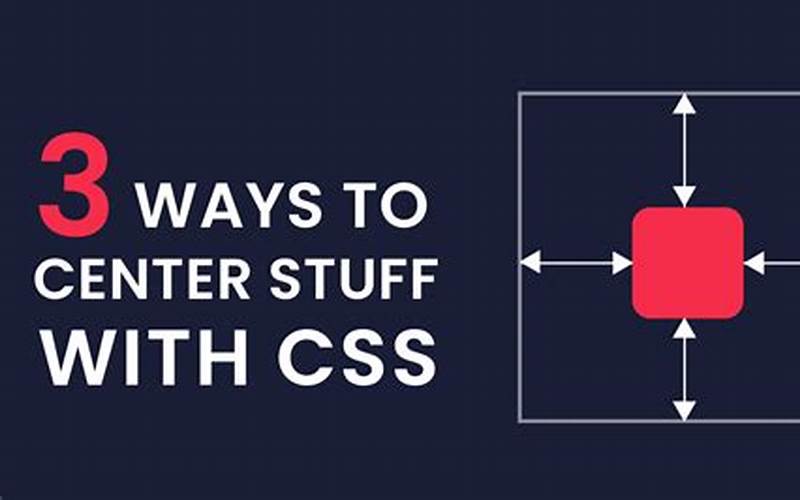 Using Css To Center Images Image
