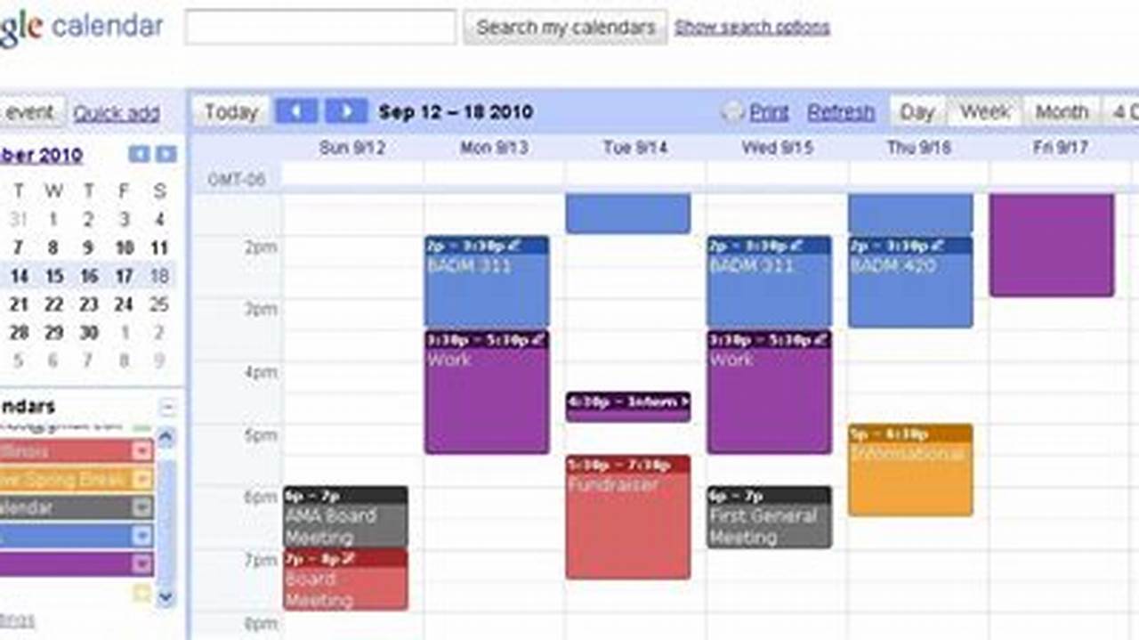 Using Google Calendar For Students