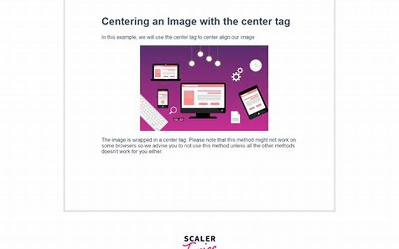 Using The Center Tag Image