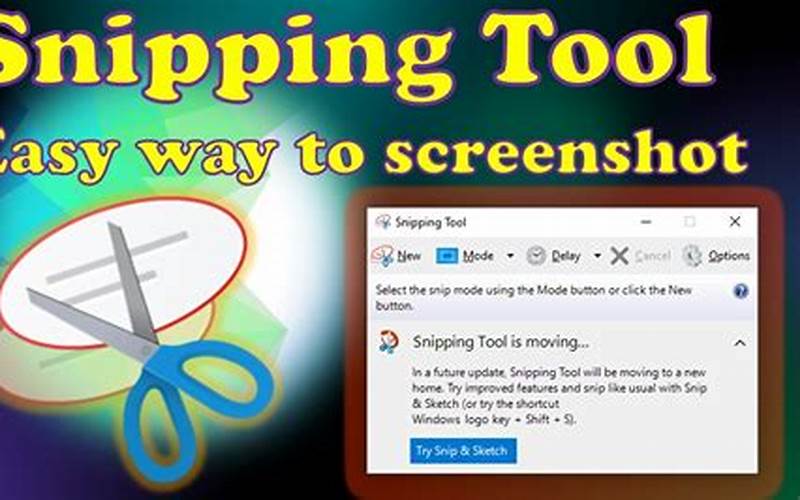 Using The Snipping Tool
