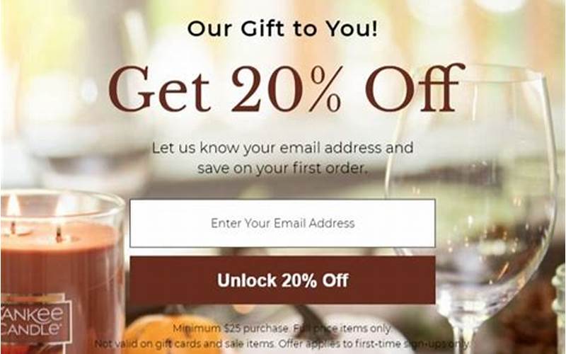 Using The Yankee Candle Promo Code