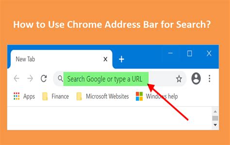 Using Address Bar to Search