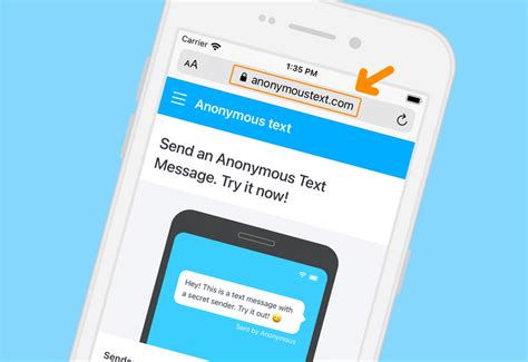 Using Anonymous Text Messaging