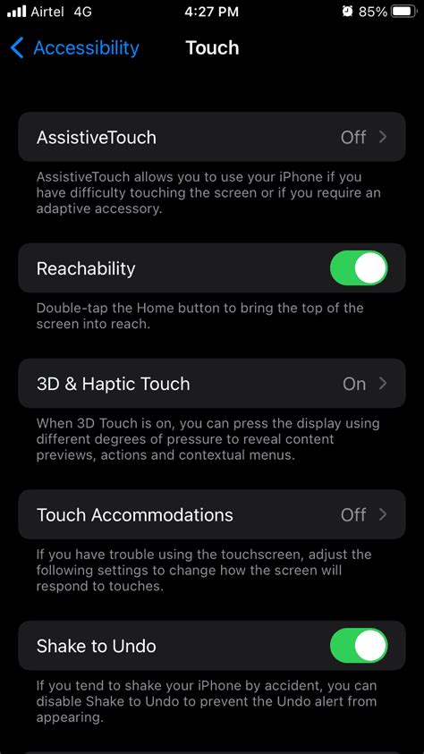 Using Assistive Touch to Capture a Screenshot