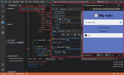 Using the Developer Tools Console