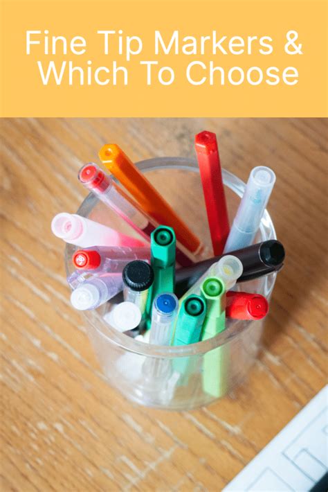 Using Fine-Tip Markers and Pencils