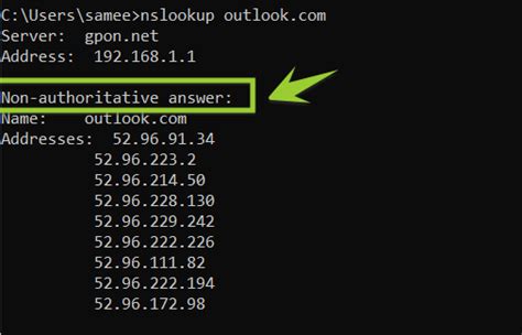 Using NSLookup/DIG (Advanced DNS Query)