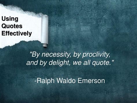 Using Quotes Effectively