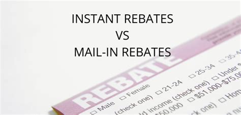 Using Rebate Programs and Instant Savings