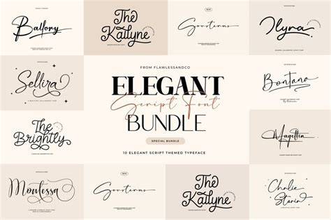 Using Script Fonts in Designs