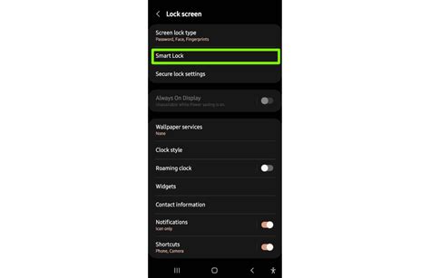Using Smart Lock Security on Android